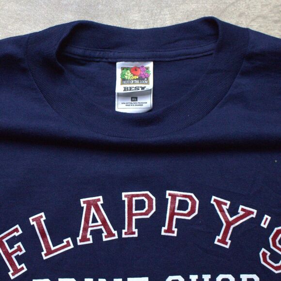 Vintage Fruit Of The Loom Best Flappy's Print Shop 92 Size XL - Picture 3 of 4